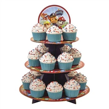 Supporto per cupcake in cartone a 3 livelli